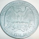 LEAD REPLICA 3" COIN QUARTER DOLLAR 1972
