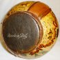 STUNNING VINTAGE LEATHER ENCASED WRAPPED BOTTLE DECANTER WORLD MAP ITALY