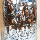 CERAMIC 1989 BUDWEISER HOLIDAY BEER STEIN MUG CLYDESDALE COLLECTORS SERIES