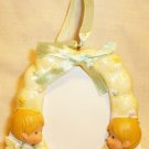 CHARMING KISSING ANGELS BABY PHOTO FRAME ORNAMENT NEW IN A PACKAGE