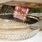 CHRISTMAS TREASURE CRYSTAL CLEAR GLASS CANDY NUT BOWL STUDIO NOVA JAPAN