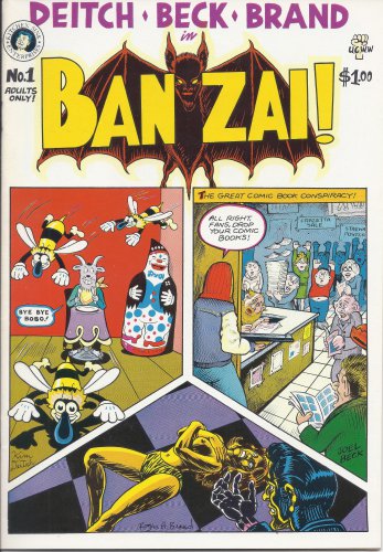 ADULT ART EROTIC COMICS Deitch Beck Brand in Banzai No. 1 by KITCHEN SINK ENT.