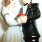 CHARMING CORK & METAL WINE BOTTLE STOPPER BRIDE & GROOM DANCING WEDDING