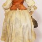 CHARMING PORCELAIN FIGURINE GIRL HOLDING LITTLE LAMB SHEEP ANDREA BY SADEK