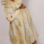 CHARMING PORCELAIN FIGURINE GIRL HOLDING LITTLE LAMB SHEEP ANDREA BY SADEK