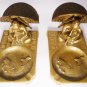 STUNNING SOLID BRASS ASHTRAY TOBACCO PIPE CIGARETTE HOLDER SET OF 2