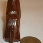 CHARMING MINIATURE FIGURINE HANDCARVED WOOD BASSET HOUND DOG