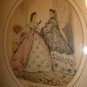 VINTAGE ANTIQUE LE FOLLET PRINT BY Print by Anais Coudoure Square FRAME PINK