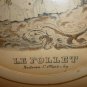 VINTAGE ANTIQUE LE FOLLET PRINT BY Print by Anais Coudoure Square FRAME PINK