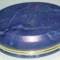 BEAUTIFUL VINTAGE BLUE MARBLE TRINKET JEWELRY VANITY BOX ITALY