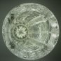 VINTAGE BOHEMIAN HEAVY LEAD CRYSTAL CYLINDRICAL ENTRICATED VASE