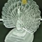 VINTAGE BEAUTIFUL CRISTAL D'Arques FRANCE LEAD Crystal GLASS PEACOCK FIGURINE