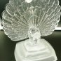VINTAGE BEAUTIFUL CRISTAL D'Arques FRANCE LEAD Crystal GLASS PEACOCK FIGURINE