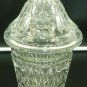 STUNNING VINTAGE CRYSTAL LIKE PRESSED GLASS LIDDED URN