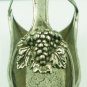 VINTAGE ANTIQUE GERMANY ZINN WINE BOTTLE HOLDER SERVER GRAPES DECOR