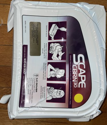 Disposable Protective Mask Hood SCAPE CO/CBRN-30 NEW VACUUMED SEALED
