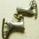 DOLLHOUSE MINIATURE WALL HANGING METAL FIGURE ICE SKATES SET