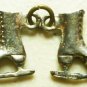 DOLLHOUSE MINIATURE WALL HANGING METAL FIGURE ICE SKATES SET