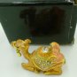 KHOR ALADID SOUVENIR ENAMEL JEWELED CAMEL FIGURAL RING TRINKET BOX GIFT NMB