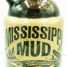 COLLECTIBLE GLASS BEER 1Q BOTTLE MISSISSIPPI MUD BLACK & TAN BEER