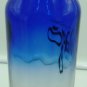 COLLECTIBLE BLUE GLASS LIQUOR BOTTLE MILAGRO REPOSADO TEQUILA 750ML