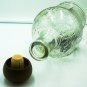 COLLECTIBLE EMPTY CLEAR GLASS LIQUOR BOTTLE 3 AMIGOS TEQUILA MEXICO