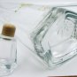 COLLECTIBLE EMPTY CLEAR GLASS LIQUOR BOTTLE CINCORO BLANCO TEQUILA MEXICO