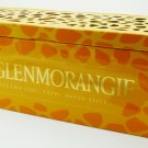 COLLECTIBLE EMPTY CLEAR GLASS LIQUOR BOTTLE & HOLDER GLENMORANGIE WHISKEY SCOTISH