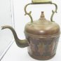 ANTIQUE VINTAGE BRASS COPPER KETTLE TEAPOT