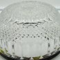 BEAUTIFUL CRYSTAL BOWL WITH SILVER DECORATED RIM