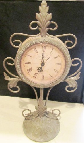 DECORATIVE BATTERY OPERATED MANTEL DESK SHELF CLOCK BRUSSELS