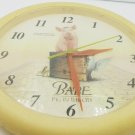 DECORATIVE BATTERY OPERATED NOVELTY WALL CLOCK BABE PIG IN A CITY