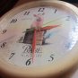 DECORATIVE BATTERY OPERATED NOVELTY WALL CLOCK BABE PIG IN A CITY