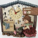 DECORATIVE QUARTZ NOVELTY DESK SHELF MANTEL CLOCK SWEET HOME CLOTHES WASHING