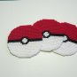 Plastic Canvas Pokeball Coasters