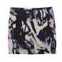 Mini Skirt with Abstract Print (Purple) Size: M