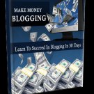 Make Money Blogging Learn To Succeed In Blogging In 30 Days