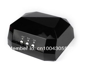 DHL Free Shipping Black 36W CCFL LED UV Gel Nail Art Lamp Nail Dryer Curing Portahle Home / Salon