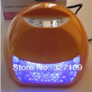 DHL Free Shipping Orange 12W LED Gel Nail Art Lamp Portable Nail Dryer Curing Light Home / Salon