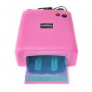 Pink Nail art Lamp UV Curing Light Nail Dryer Machine UV Lamp 120s 36w Home / Salon