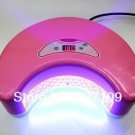 Pink 12W LED Gel Nail Art Lamp Nail Dryer Curing Light Home / Salon
