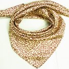 5 PCS Leopard Dots Print Big Square Satin Silk-like Satin Scarf Wrap Kerchief 90*90cm Gift