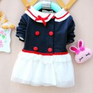 J4 Baby Girl Cotton Ruffle Party Formal Outfit Dress 6-12-18-24-36 Months