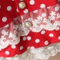 J6 Baby Girl Cotton Dots Lace Ruffle Outfit Jacets Coats 6-12-18-24-36 Months