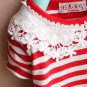 D4 Baby Girl Cotton Ruffle Party Formal Outfit Dress  6-12-18-24-36 Months