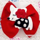 AC1 Poodle Bow /  Baby/Kids Adorable Animal Style Hair Bow & Clips Hair Accessories