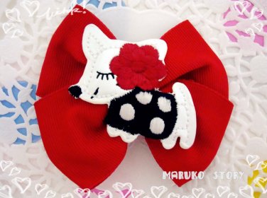 AC1 Poodle Bow /  Baby/Kids Adorable Animal Style Hair Bow & Clips Hair Accessories