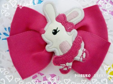 AC1 Bunny Bow /  Baby/Kids Adorable Animal Style Hair Bow & Clips Hair Accessories