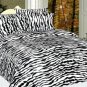 ZEBRA PRINT - 6 Piece 800 Count Microfiber Sheet Set - KING