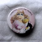 Vintage 80s 1981 Muppets Christmas Selfridges Badge Collectible Kermit Miss Piggy Button Pin Vintage 80s 1981 Muppets Christmas Selfridges Badge Collectible Kermit Miss Piggy Button Pin